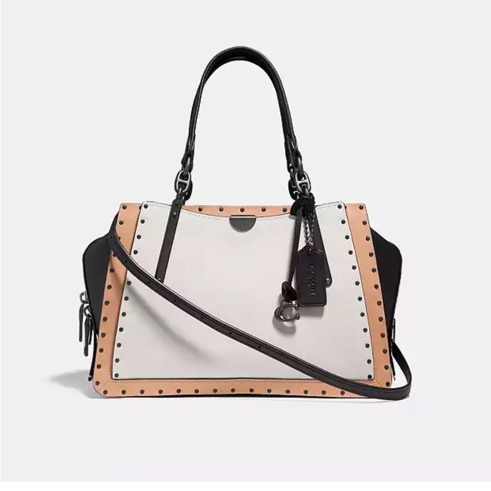 COACH  Dreamer with Rivets Like New Leather Handbag